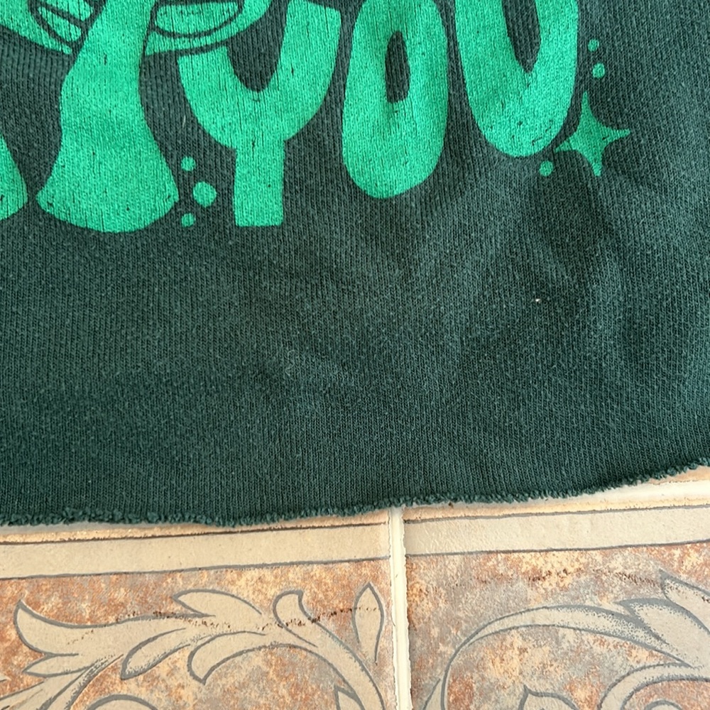 Soul Flower Forest Green Hoodie with Teal Graphic - Picture 4 of 5